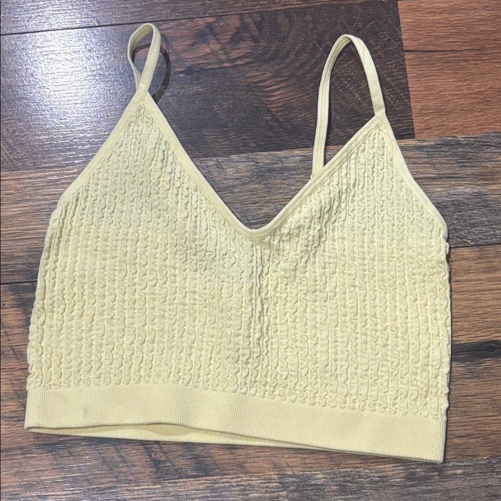 Yellow Textured Bralette